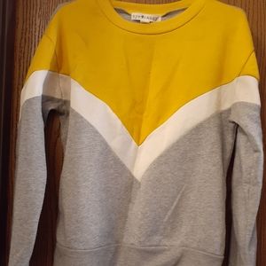 Yellow, Grey and White Eye Candy Sweater